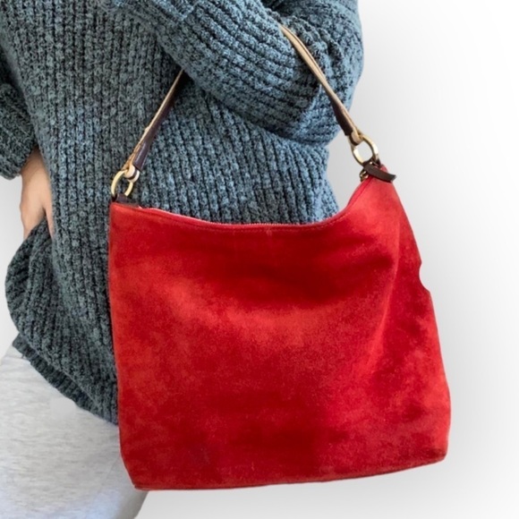 kate spade Handbags - Y2K Kate Spade New York Burnt Orange Suede Purse